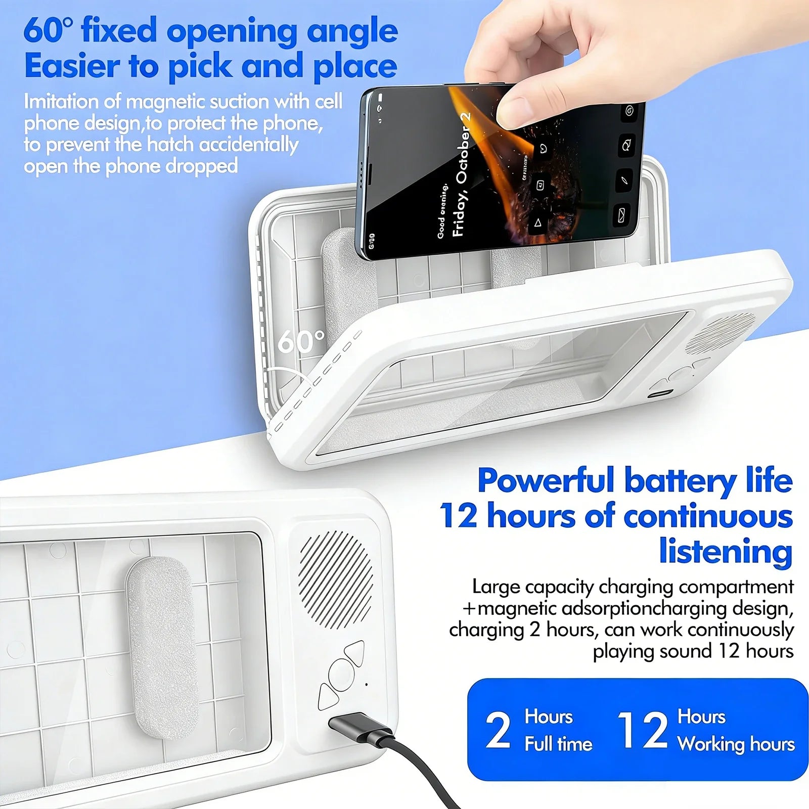 Waterproof Shower Music Hub
